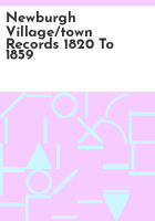 Newburgh_village_town_records_1820_to_1859