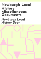Newburgh_Local_History__Miscellaneous_Documents