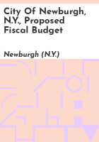 City_of_Newburgh__N_Y___proposed_fiscal_budget