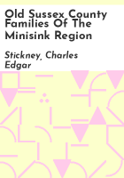 Old_Sussex_County_families_of_the_Minisink_region