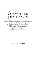 Shawangunk_place-names