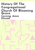 History_of_the_Congregational_Church_of_Blooming_Grove